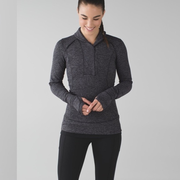 Lululemon Think Fast Pullover
Mini Check Pique Black Heathered Black - Picture 1 of 11